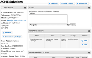 Client Overview Screenshot
