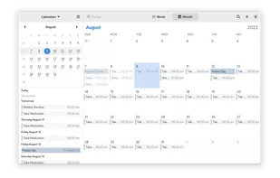 GNOME Calendar screenshot 1