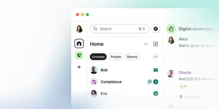 Element Web and Desktop add redesigned room list with new filters & clearer notifications image