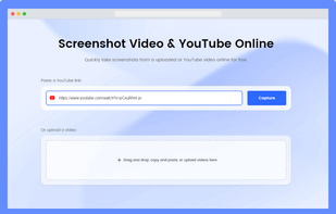 Screenshot Local Video or YouTube Video online