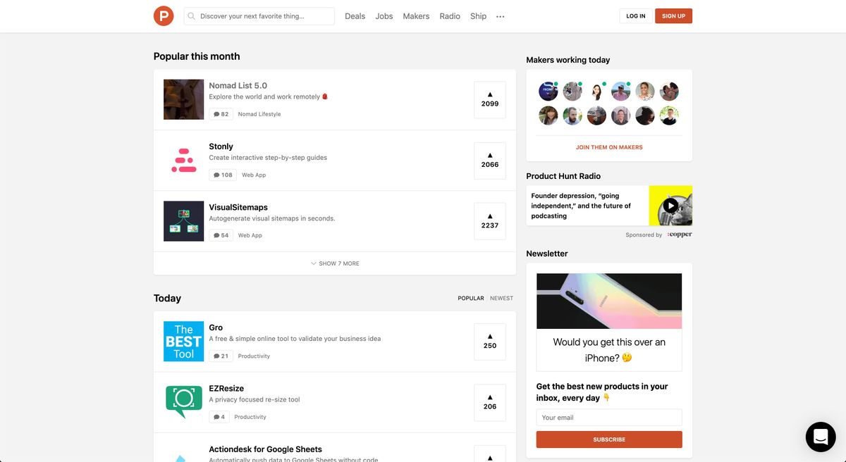 Product Hunt Alternatives 25+ App Discovery Services & Similar Apps