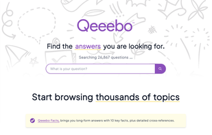 Homepage of Qeeebo.com
