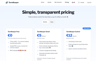 TermKeeper pricing
