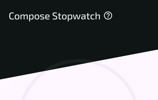 Compose Stopwatch screenshot 1