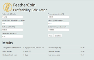 feathercoin screenshot 1