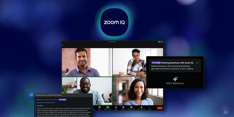 Zoom introduces Meeting Summaries and Zoom Team Chat Compose, as part of its AI-powered set of tools, Zoom IQ image