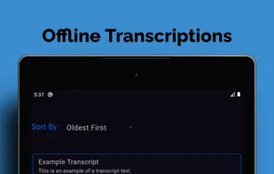 The initial interface of the application on larger android devices.
