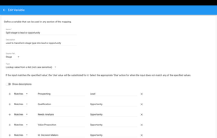 Transform data between applications
