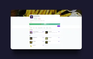 Online ordering screen showing available menu items and order options for customers in a web-based interface.