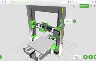 Full CAD capabilities. Rather than learning when you can use a tool, available tools pop up based on what is selected, saving valuable time.
