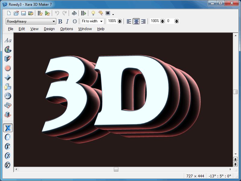 designs for xara 3d