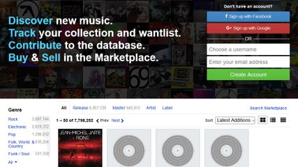 Discogs screenshot 1