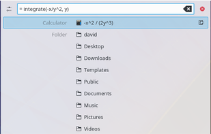 KRunner screenshot 1