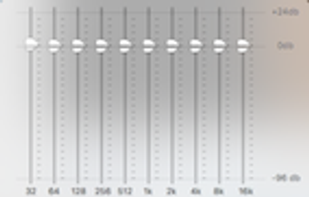 Graphic Equalizer. Helps to isolate parts. Settings recalled per track.