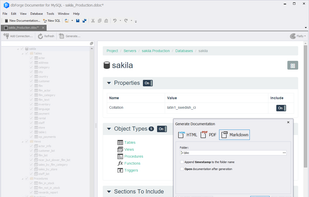 dbForge Documenter for MySQL screenshot 2