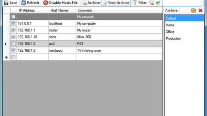 HostsFileEditor screenshot 1