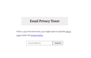 Email Privacy Tester screenshot 1