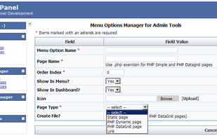 PHP AdminPanel screenshot 2