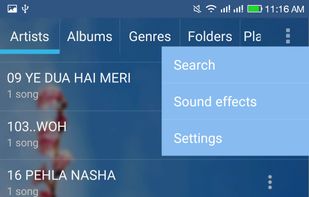 Music player screenshot 1