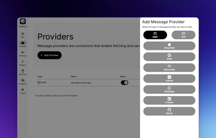 Message Provider Management