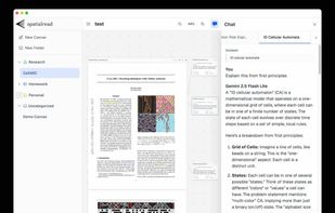 Create multiple chat nodes to visually see your learning progress