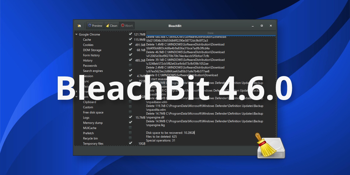 Popular System Cleaner BleachBit Releases Version 4.6.0 With Many ...