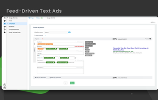 Feed-driven text ads