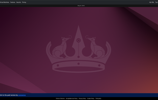 GUI view of virtual machine