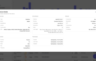 Device data collection on scan