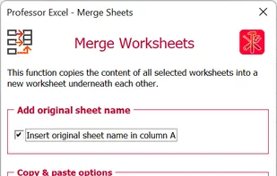 Feature: Merge Worksheets