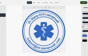 intuitive online tool that lets you design custom stamps in minutes