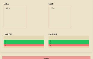 Compare Two Lists Online screenshot 1