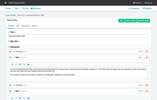 ExpressionEngine screenshot 1