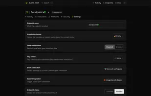 Submit JSON screenshot 2