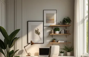 AI Aesthetic and Minimalist Generated Setup, based on user upload