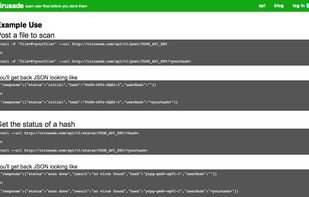 Hosted virus scanning for developers