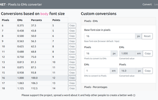pxtoem.net screenshot 1