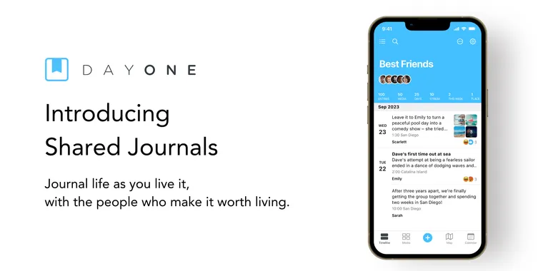 Journaling app Day One introduces 'Shared Journals' feature to safely share memories image