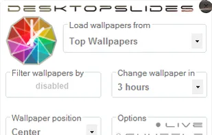 The main window for DesktopSlides.