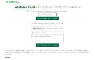 directMSG.app Homepage