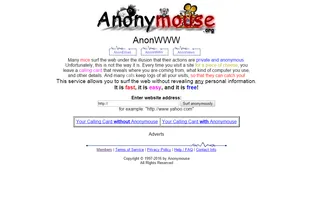 Anonymouse.org screenshot 1