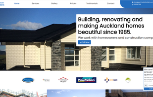 An example website made by the dazzly website builder - Peninsular Homes.