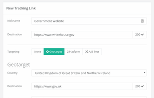 Geo redirect users based on country.