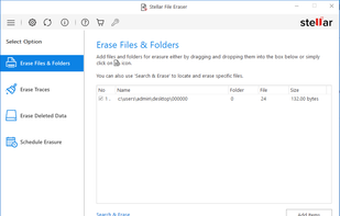 Stellar File Eraser screenshot 1