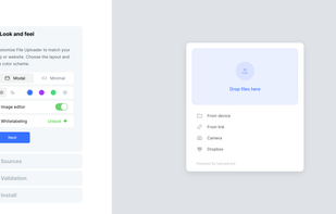 File Uploader Configurator