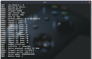 xow doesn't have GUI, it works as systemctl service or running manually via console
