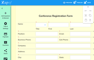 Fast, powerful and simple to use form builder