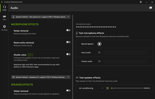 NVIDIA Broadcast screenshot 1
