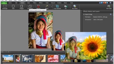 PhotoPad Photo Editor Select Hand Drawn Region