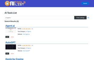 AIToolsList screenshot 1